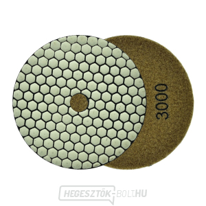 Kőcserép száraz polírozó korong 125mm GR3000 (25/250) gallery main image