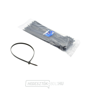 Nylon kábelkötegelő fekete 380x4.8mm UV 100db.(100) gallery main image
