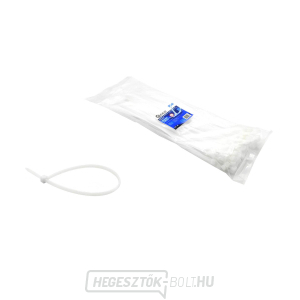 Nylon klipszek fehér 400x7.6mm UV 50db.(50) Nylon klipszek fehér 400x7.6mm UV 50db.(50) gallery main image