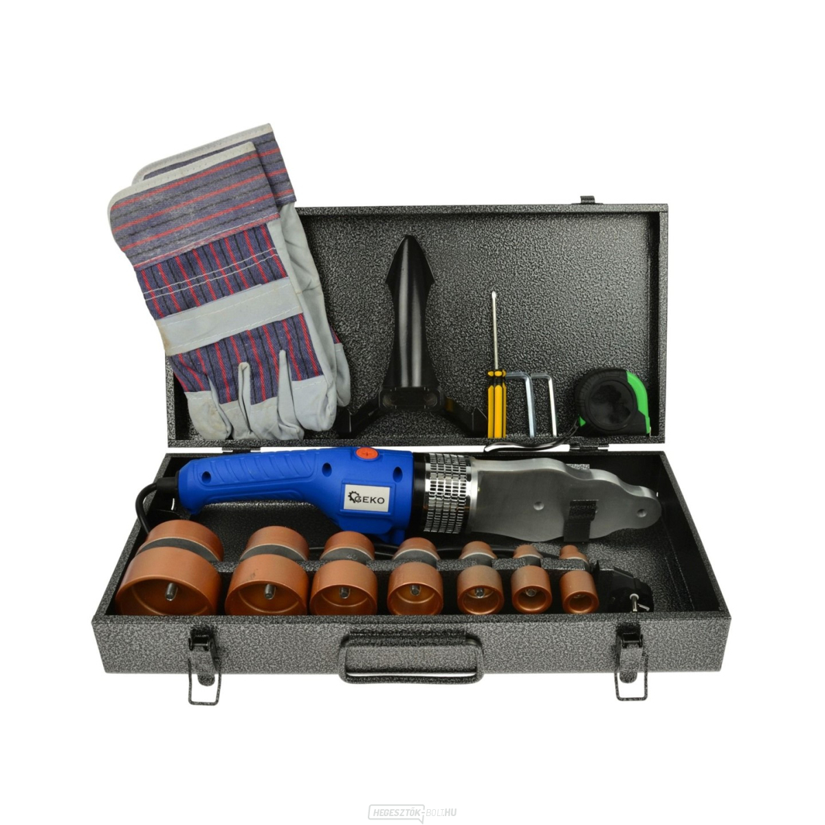 Prémium polifúziós csőhegesztő gép 16-63mm GEKO (5)