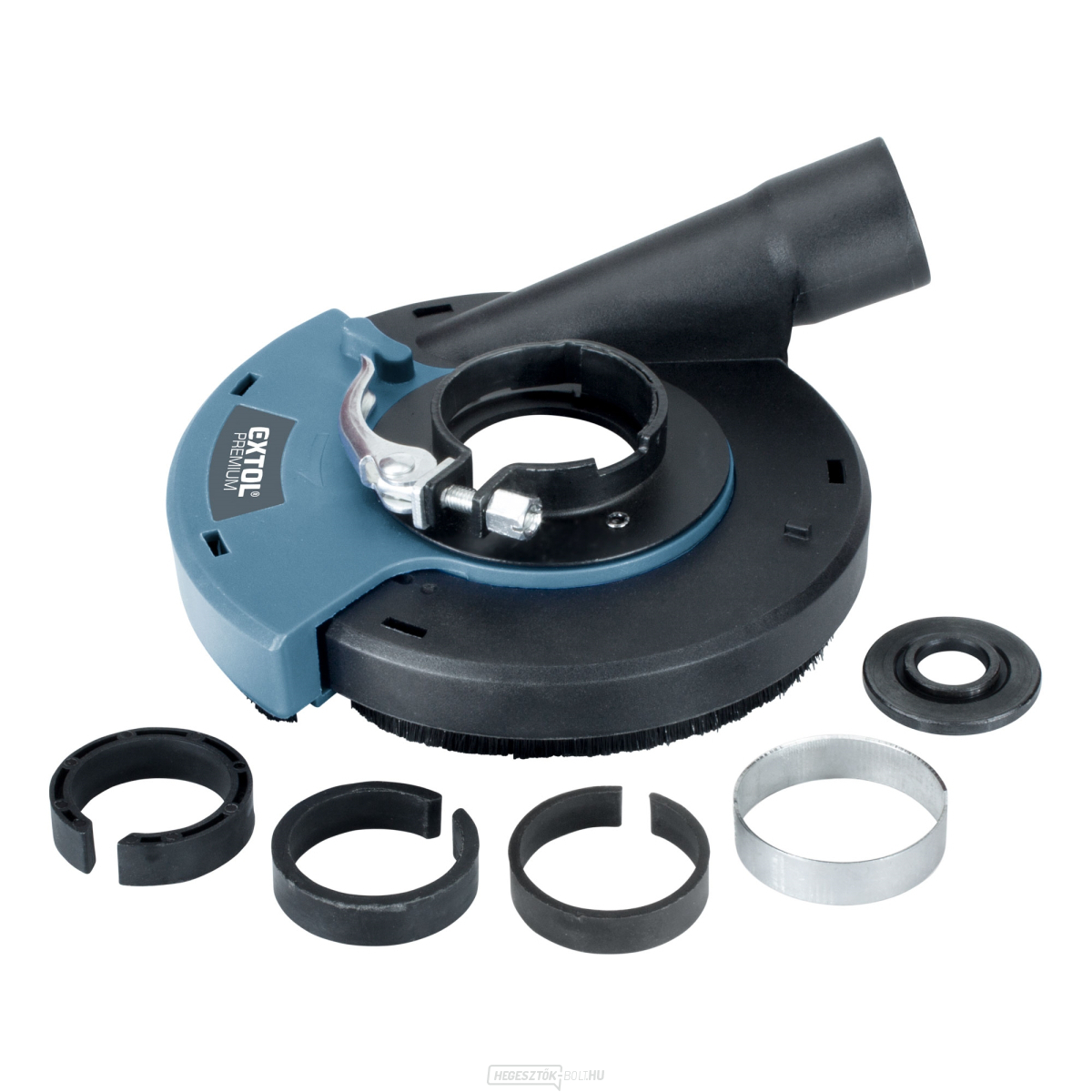 Elszívó fedél sarokcsiszolóval való csiszoláshoz, O125mm kefegyűrűvel Elszívó fedél sarokcsiszolóval való csiszoláshoz, O125mm kefegyűrűvel gallery main image