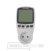 Villany fogyasztásmérő energia - wattmérő, kW, kWh, V, A, Hz Előnézet 