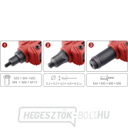 Karos szegecselő fogó COMBO-3F, szegecshez. anya M3-M10, szegecs. csavarok M4-M8, szegecsek 2,4-6,4 mm náhled