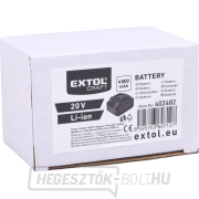 Extol akkumulátor, 20V Li-ion, 4Ah Előnézet 