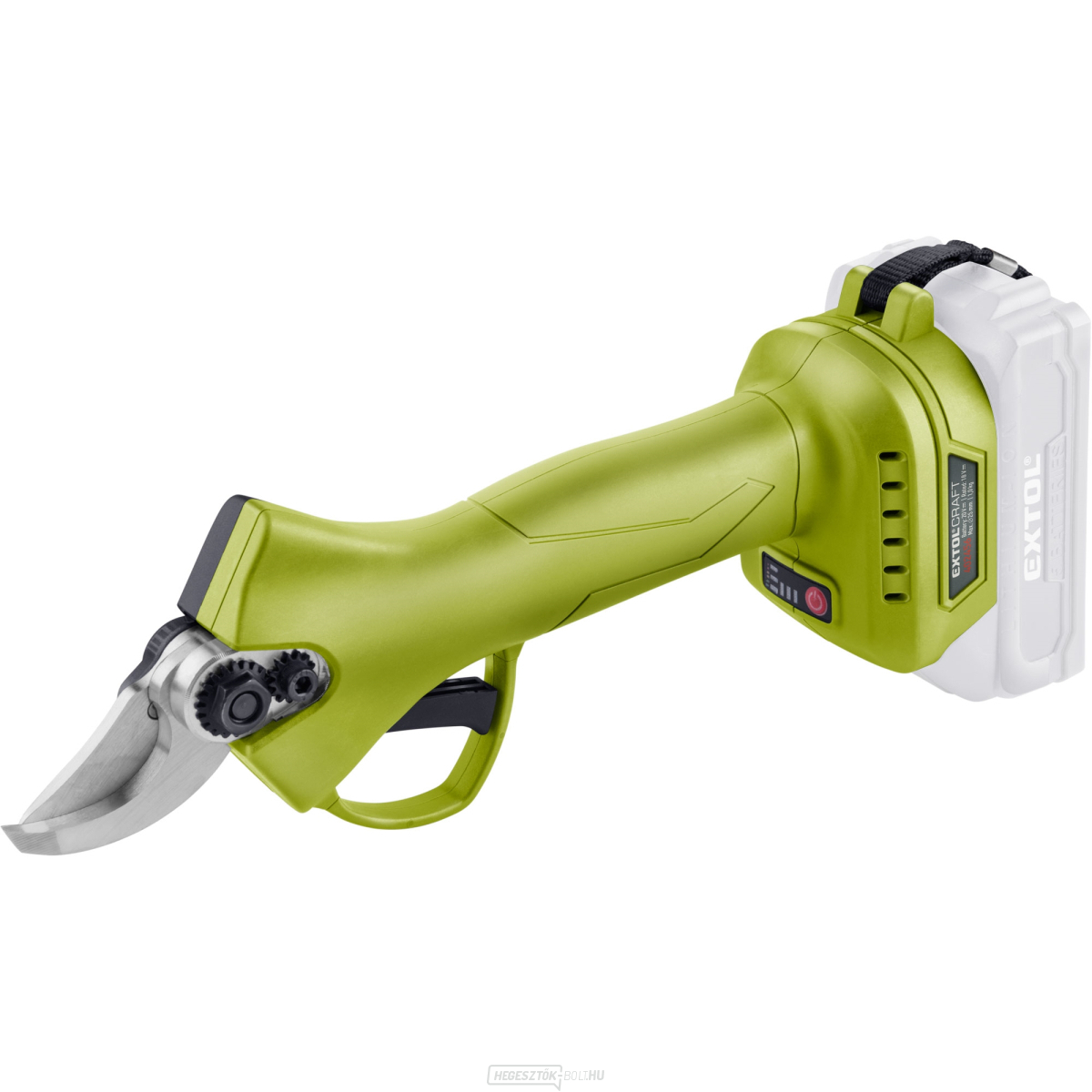 Akkus kerti olló, KEFE NÉLKÜL, 20V Li-ion, akkumulátor és töltő nélkül