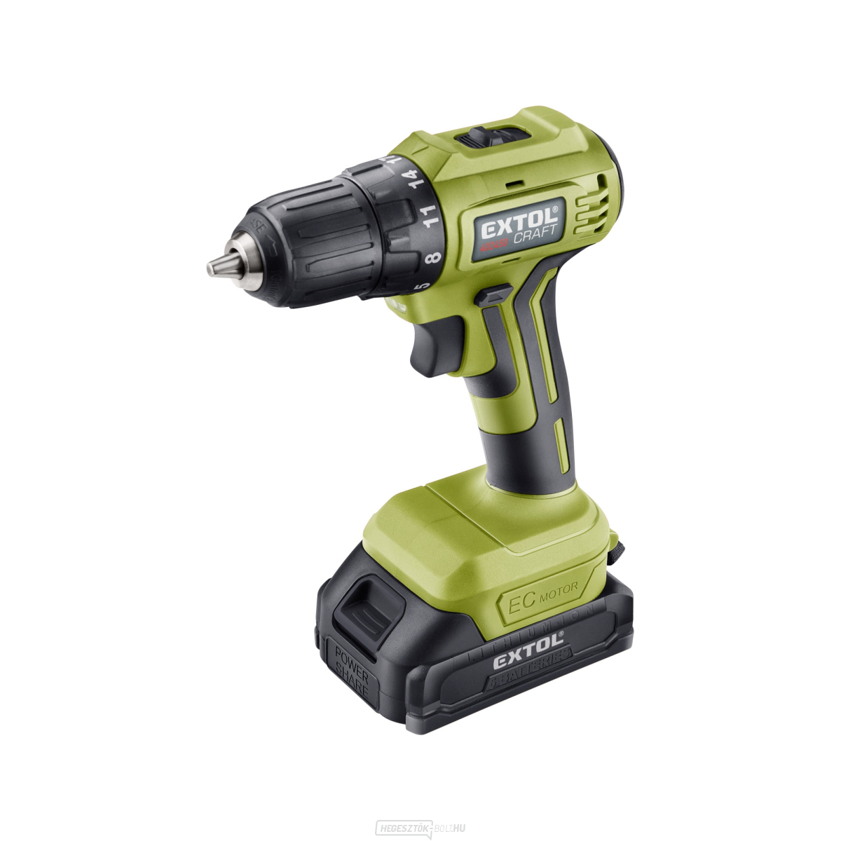 Fúró akkus csavarhúzó, KEFE NÉLKÜLI, 20V Li-ion, 2×2Ah