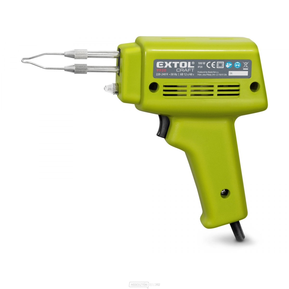 Trafó forrasztópisztoly, 100W