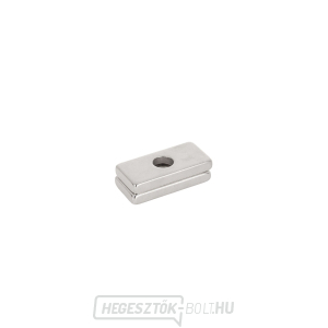 Neodímium mágnes csavarlyukkal 20x10x3mm 2 db-os készlet gallery main image