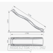 Csúszda vízcsatlakozóval zöld 2,20 m Csúszda vízcsatlakozóval zöld 2,20 m náhled