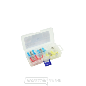 Hőzsugorítható csőcsatlakozók ónnal 0,25-6mm2 100db. - 4 méret (200) Hőzsugorítható csőcsatlakozók ónnal 0,25-6mm2 100db. - 4 méret (200) gallery main image