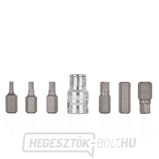 7 darabos HEX csavarhúzóhegy készlet H4-H12 (10/100) 7 darabos HEX csavarhúzóhegy készlet H4-H12 (10/100) gallery main image