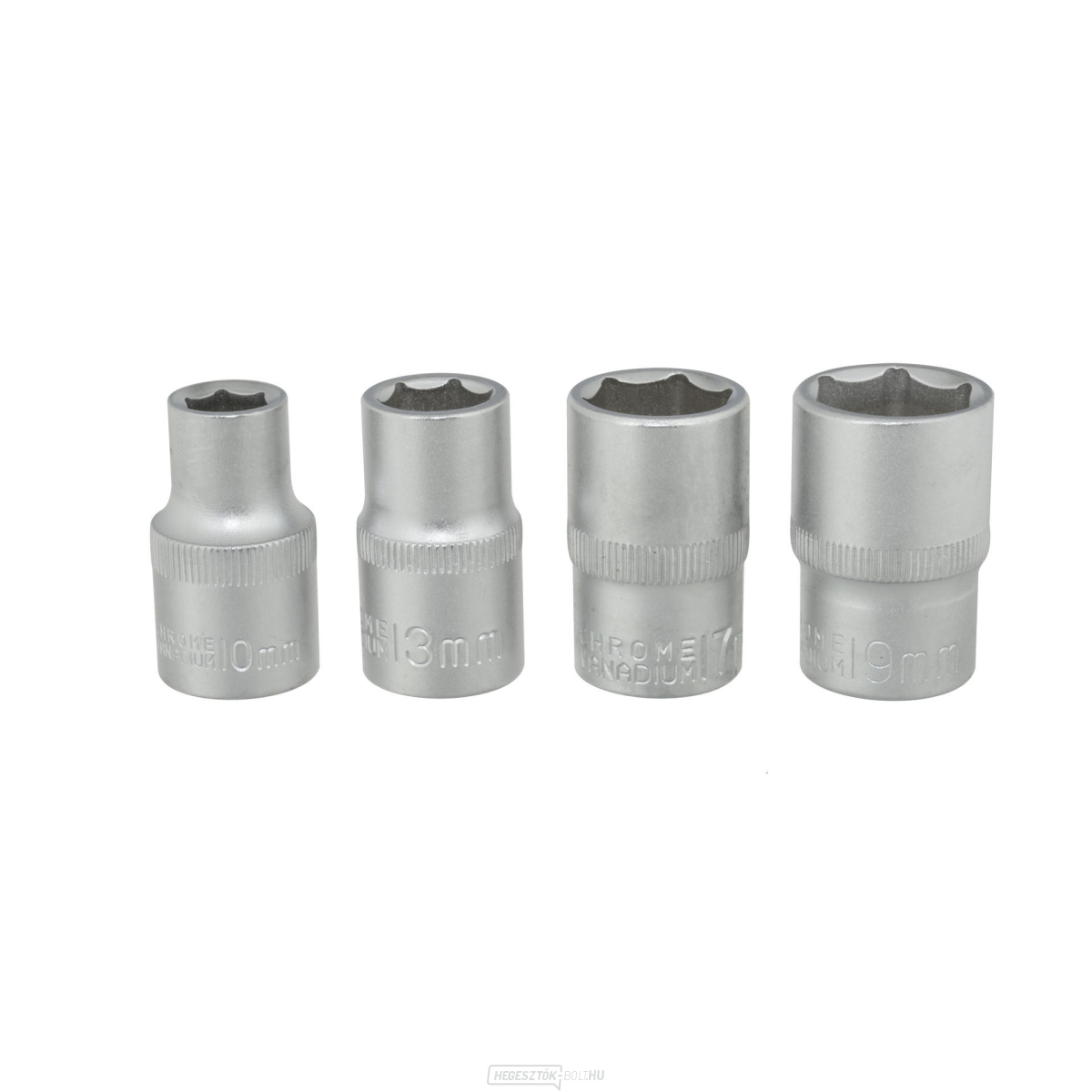 4 hüvelykes dugókulcs-készlet 1/2" (10-13-17-19mm) (20)