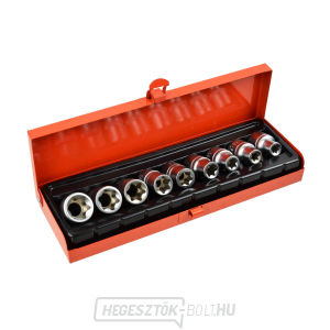 9x dugókulcs-készlet E10-24,1/2  9x dugókulcs-készlet E10-24,1/2