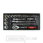 Betét- racsnis dugókulcskészlet 1/2 Betét- racsnis dugókulcskészlet 1/2