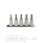 5 darabos torx nyélkészlet T25-50 3/8