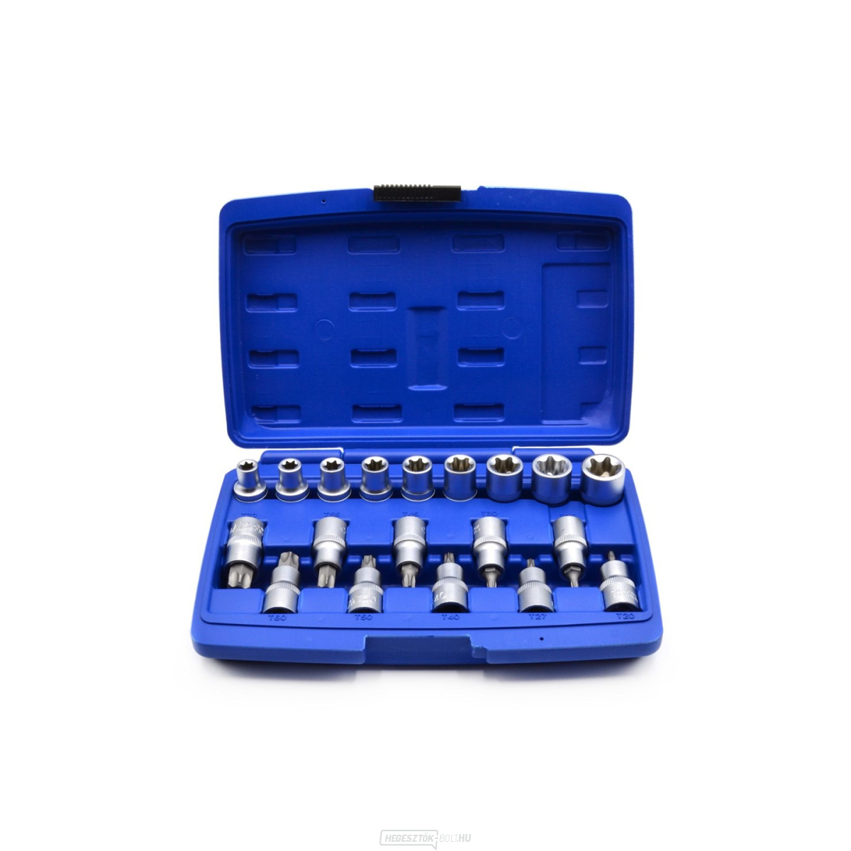 1/2" torx dugókulcs és bit készlet 19 db. (10)