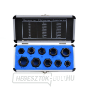 Dugókulcs készlet sérült csavarokhoz, 10 darabos, alumínium, csomag (25/30) Előnézet 