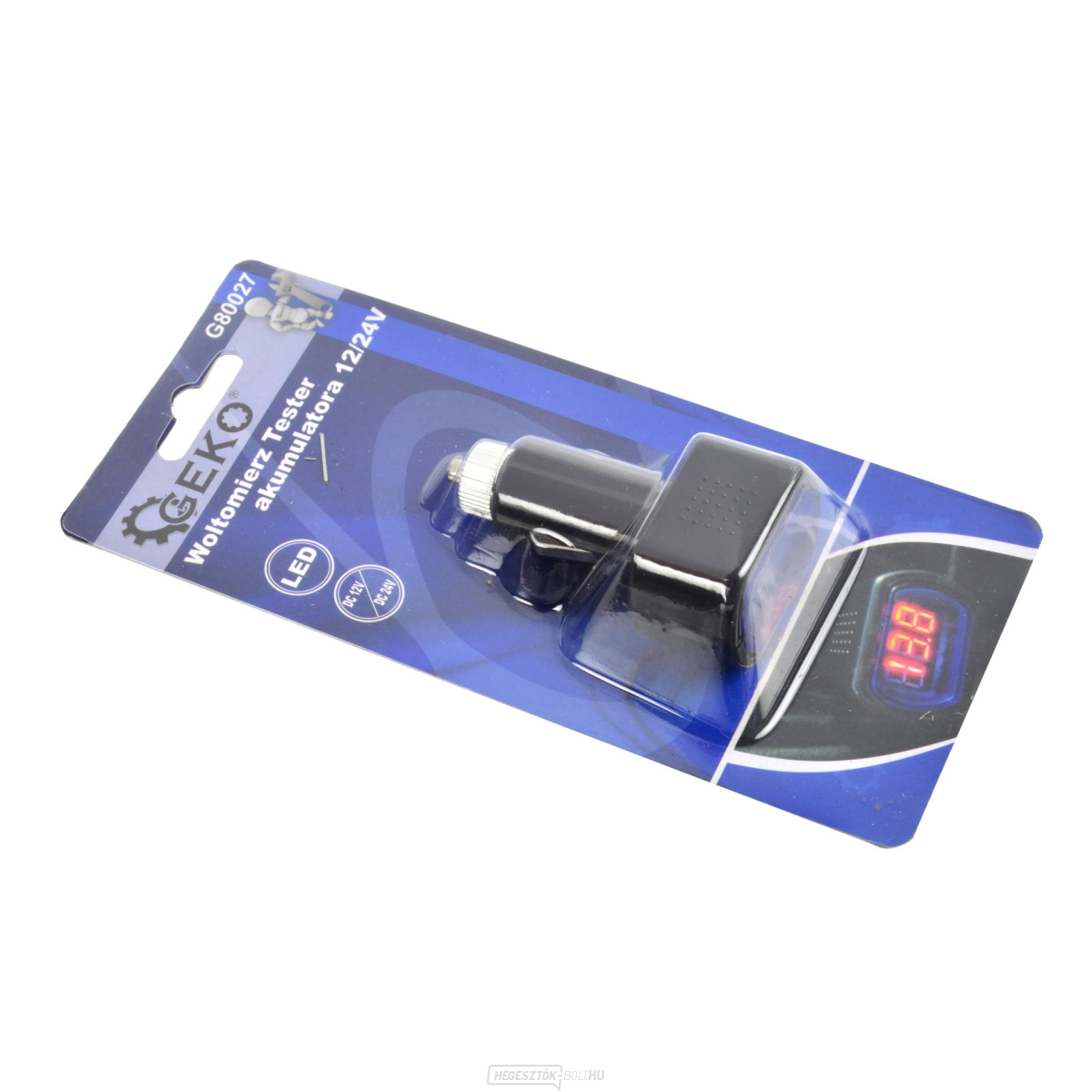 Feszültségmérő, 12/24V-os akkumulátortesztelő (100)