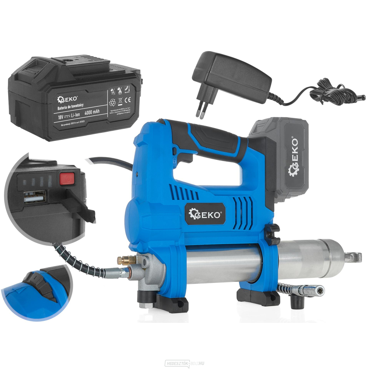 Akkus prés Li-ion 18V - koffer + töltő + 4.0Ah ACU (3)