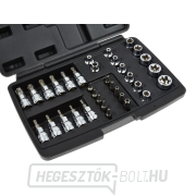 Professzionális TORX dugókulcs-kulcskészlet 34el. 3/8