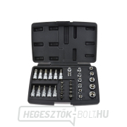 Professzionális TORX dugókulcs-kulcskészlet 34el. 3/8