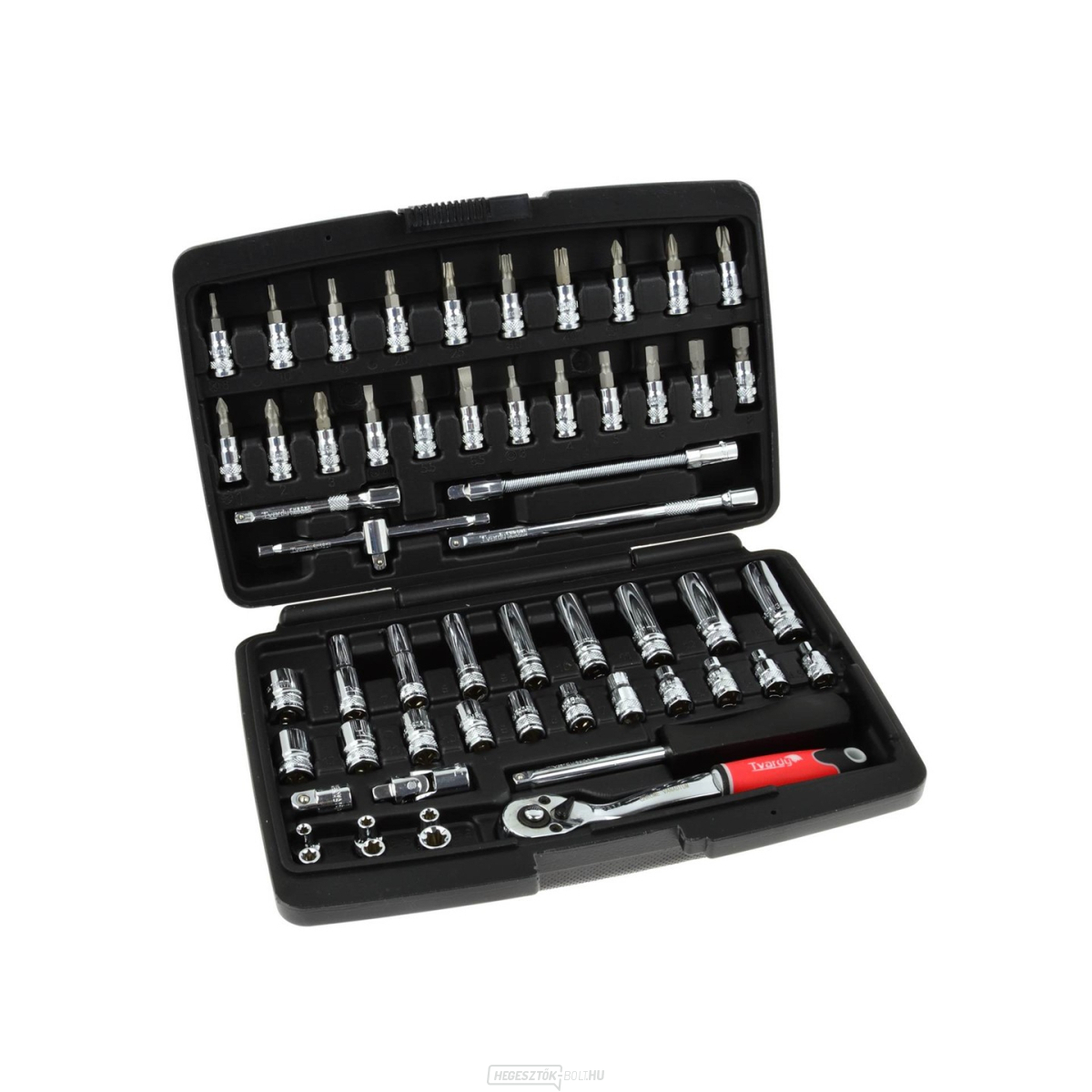 Professzionális dugókulcs-kulcskészlet 1/4" 56el. 25GW (10)