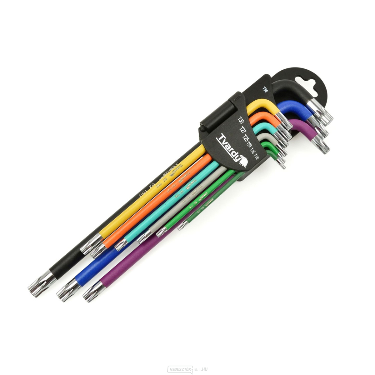 Torx csavarkulcsok hosszú T10-T50 szín 9el. S2 (24)