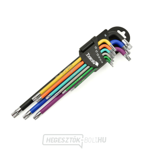Torx csavarkulcsok hosszú T10-T50 szín 9el. S2 (24) gallery main image