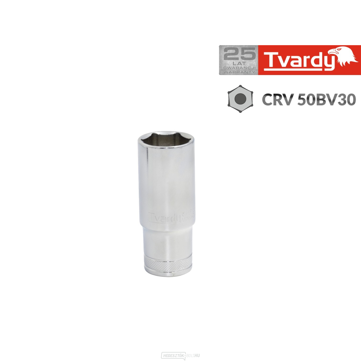 Hosszú hatszögletű hüvely 1/4" 9 mm TVARDY (10/100)