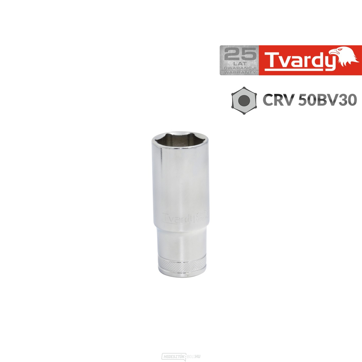 Hosszú hatlapú dugókulcs 1/2" 18 mm TVARDY(10/50)