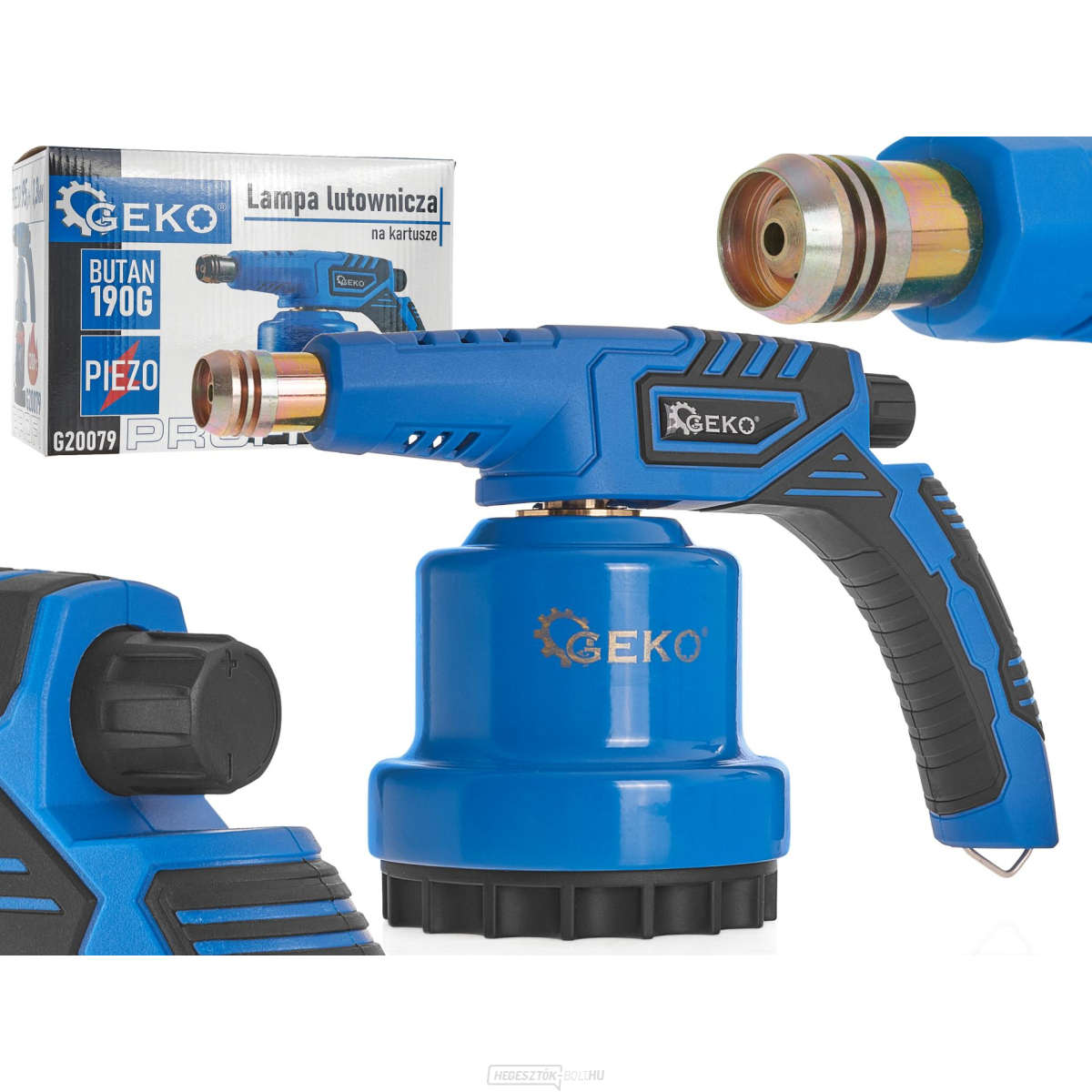 Piezo forrasztólámpa 190g-os fém PROFI patronokhoz (12) Piezo forrasztólámpa 190g-os fém PROFI patronokhoz (12) gallery main image