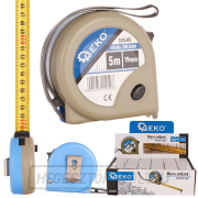 Mérőszalag 5mx19mmx0.115mm szín GEKO(12/120) Mérőszalag 5mx19mmx0.115mm szín GEKO(12/120) gallery main image