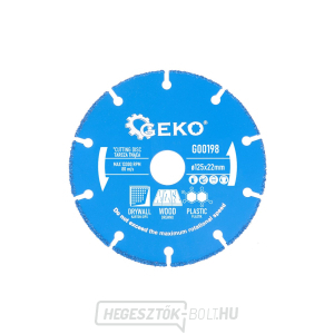 Vágókorong fa, műanyag, gipszkarton 125x22.2mm (10/100) Vágókorong fa, műanyag, gipszkarton 125x22.2mm (10/100) gallery main image