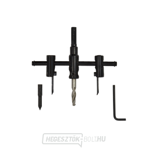 Állítható lyukfűrész 30-120 mm gipszkartonhoz, fához (5/50) Állítható lyukfűrész 30-120 mm gipszkartonhoz, fához (5/50) gallery main image