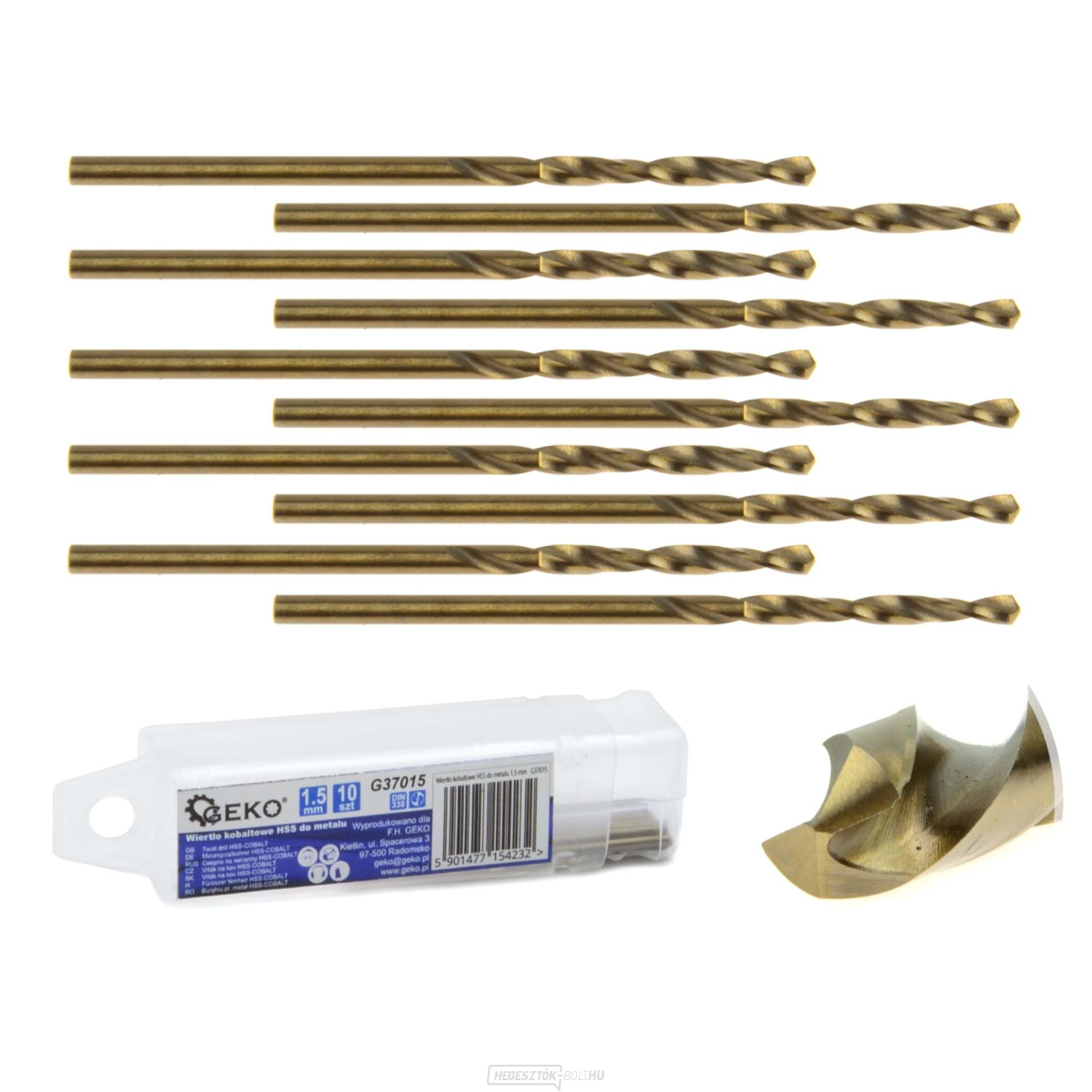 HSS kobalt fúrószár fémhez 1,5 mm (10/2520)