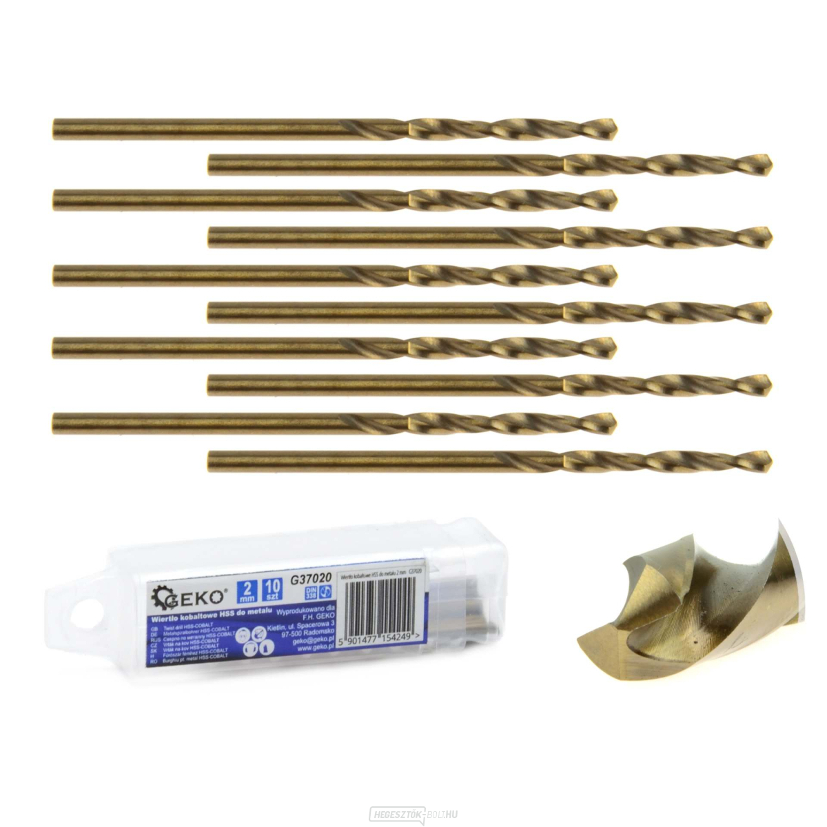 HSS kobalt fúrószár fémhez 2 mm (10/2520)