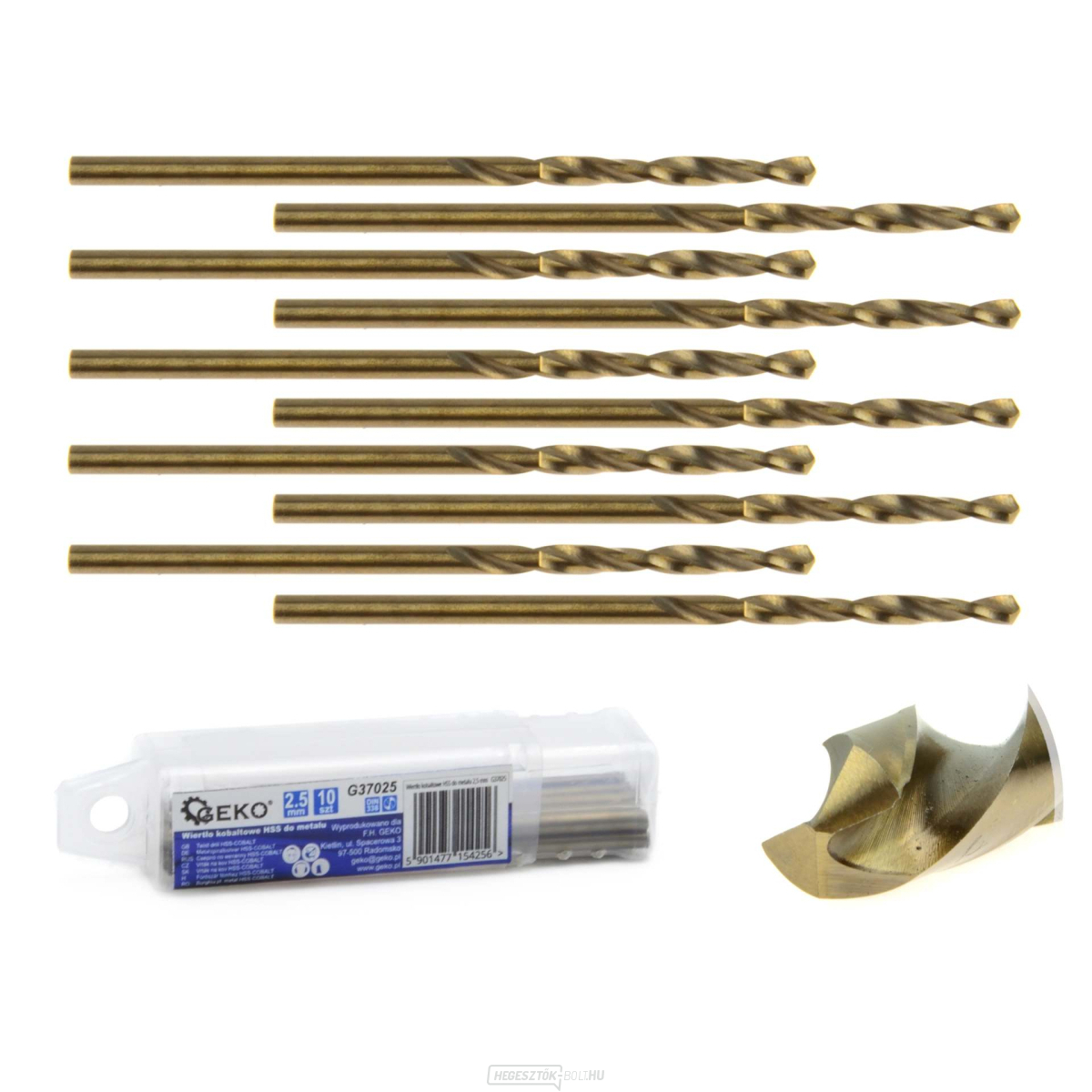 HSS kobalt fúrószár fémhez 2,5 mm (10/2520)