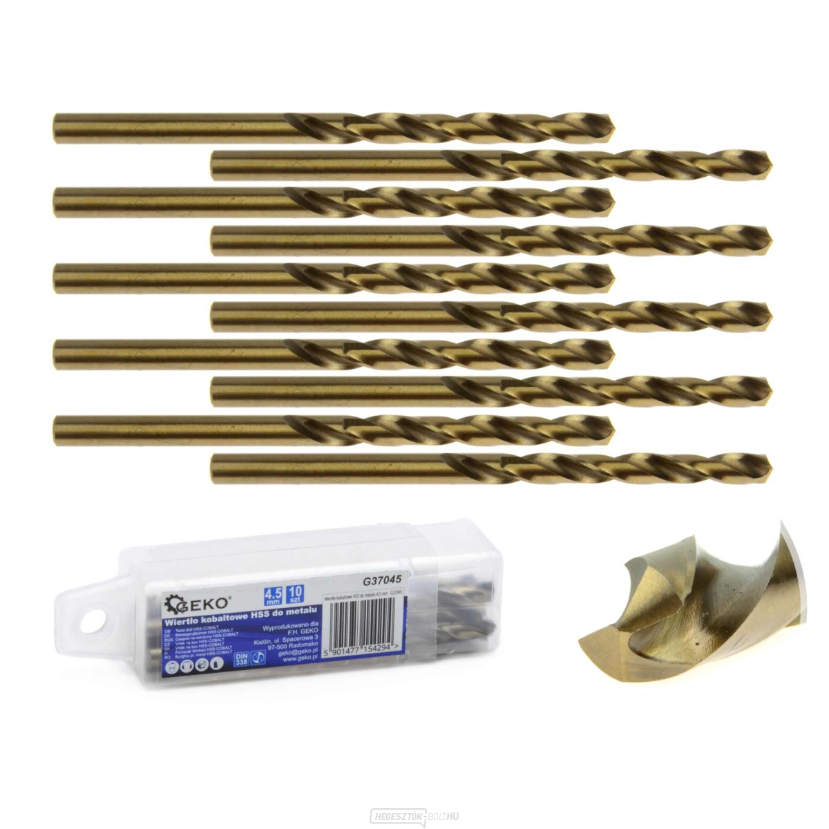HSS kobalt fúrószár fémhez 4,5 mm (10/770)