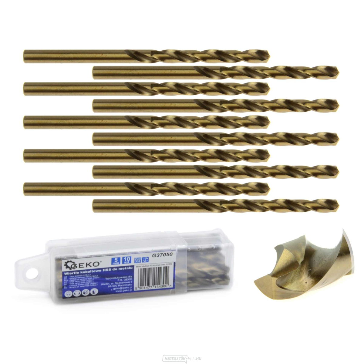 HSS kobalt fúrószár fémhez 5 mm (10/770)