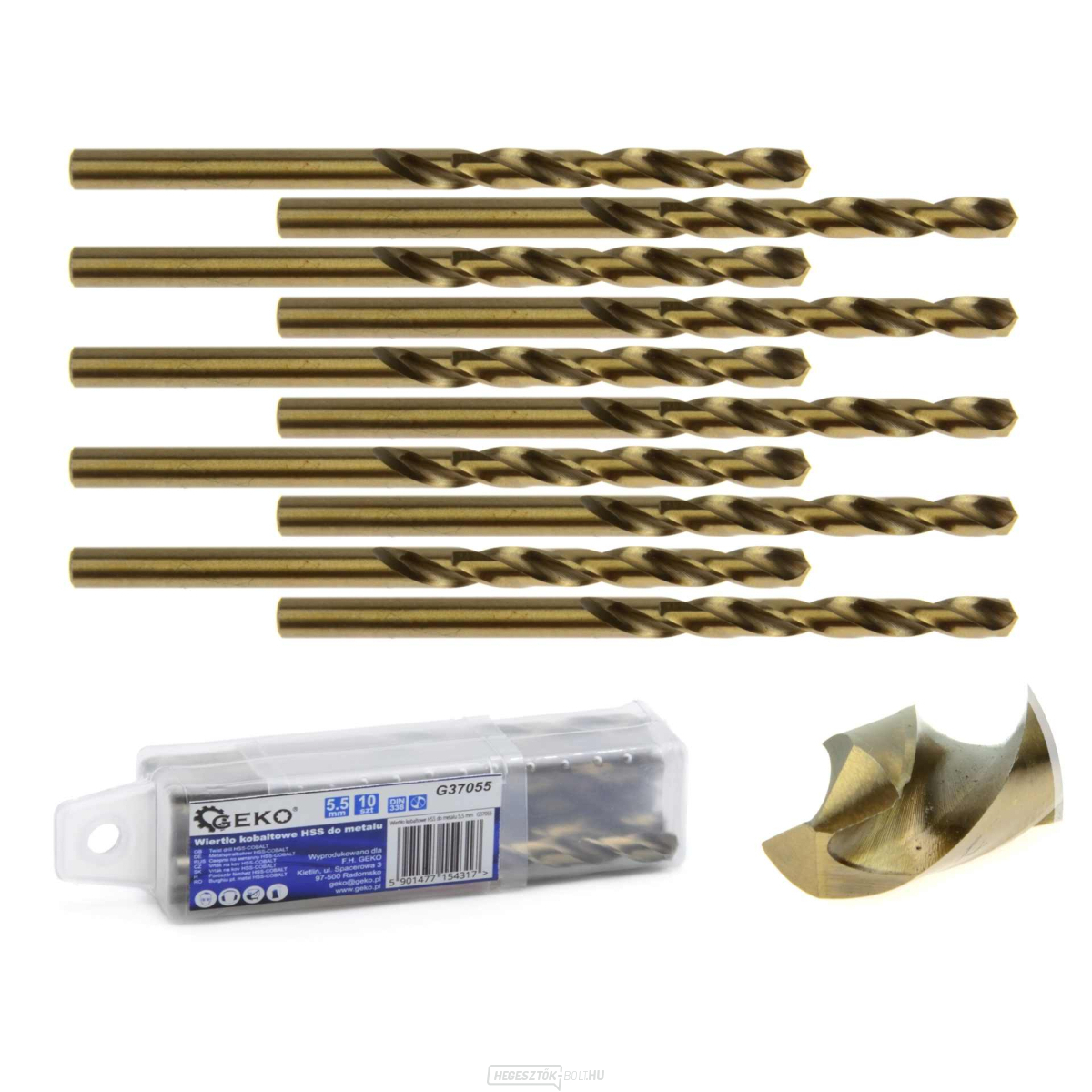 HSS kobalt fúrószár fémhez 5,5 mm (10/720)