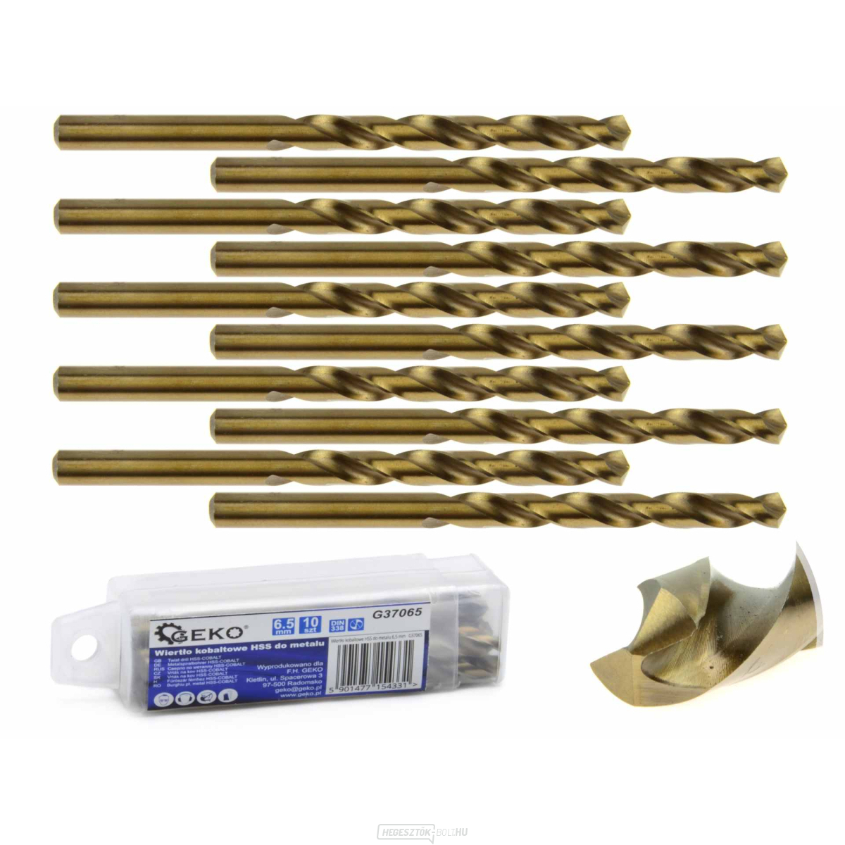 HSS kobalt fúrószár fémhez 6,5 mm (10/440)