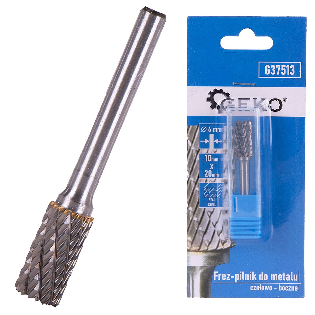 Volframkarbid fémvágó 10x20mm szár 6mm (homlok és oldal) (200)