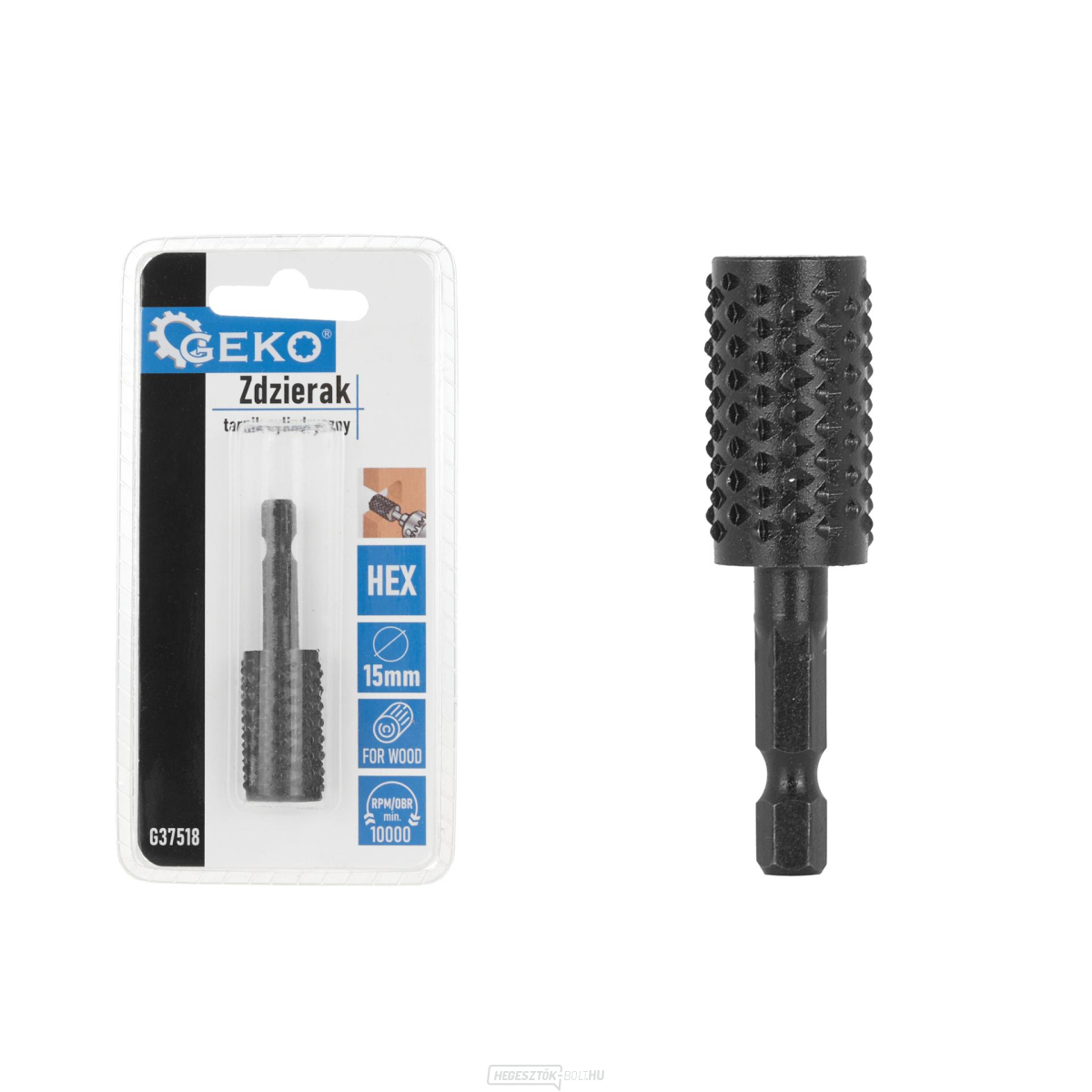 Hengeres fa reszelő 15mm HEX (50/250)