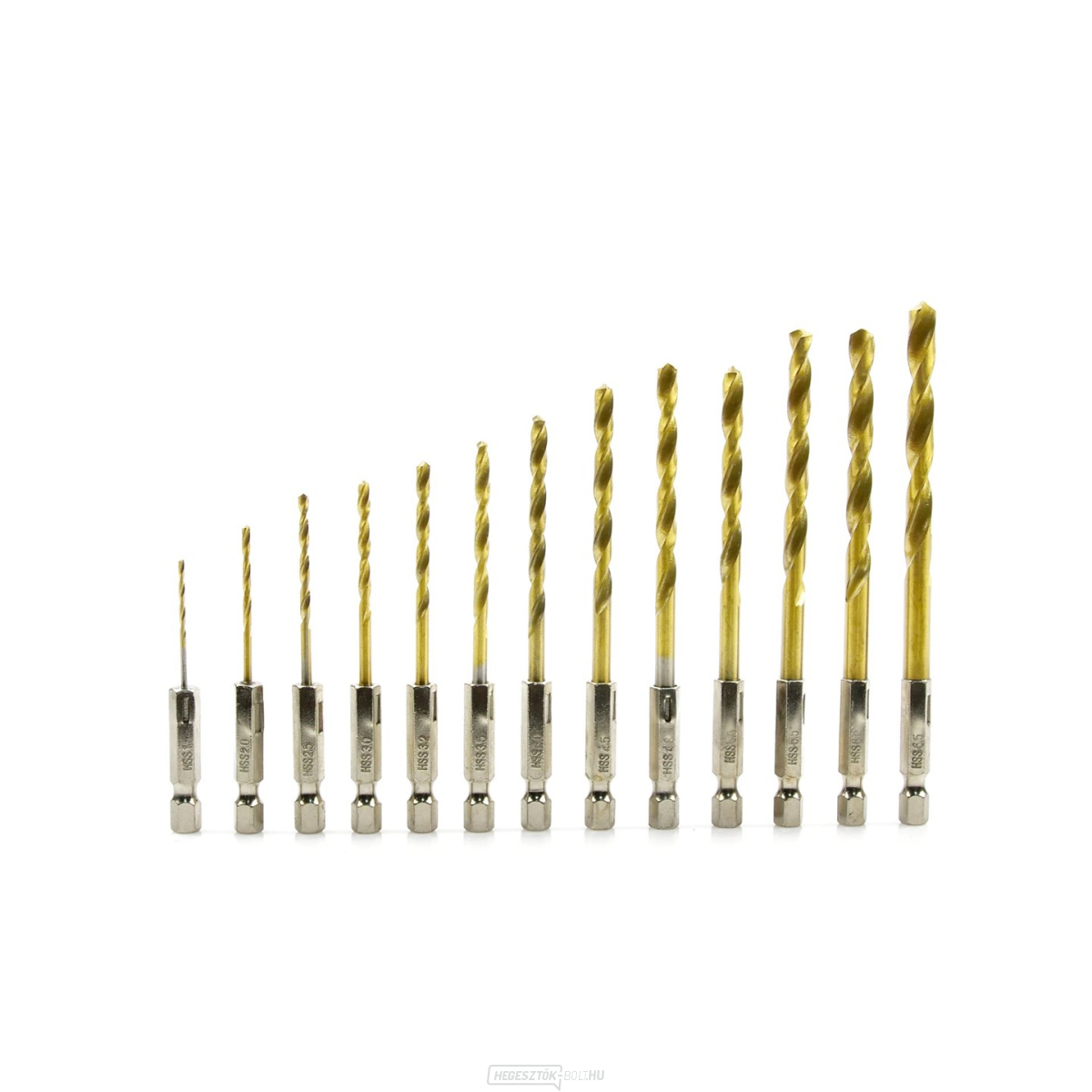 Titán fúrószár készlet 1.5-6.5mm 13 db. hatlapos (100)