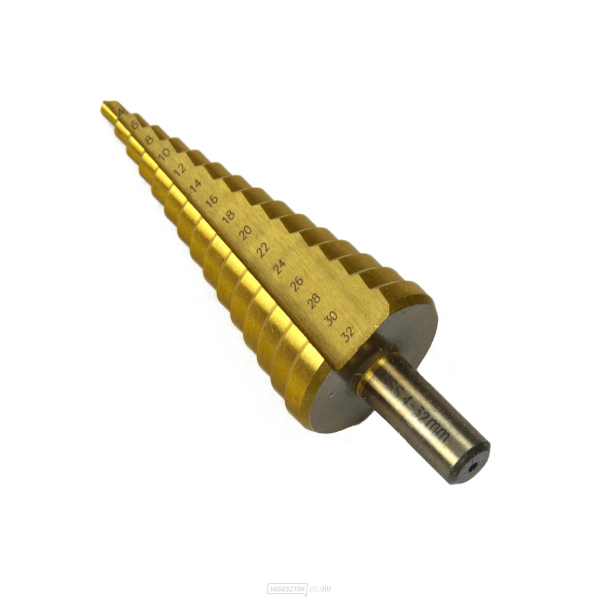 HSS TiN kúpos fúrószár 4-32mm (25/100)