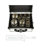 Fémvillás lyukfűrész készlet titán fúrószárral 10db. 16-53mm  Előnézet 