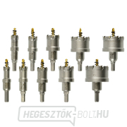 Fémvillás lyukfűrész készlet titán fúrószárral 10db. 16-53mm  Előnézet 