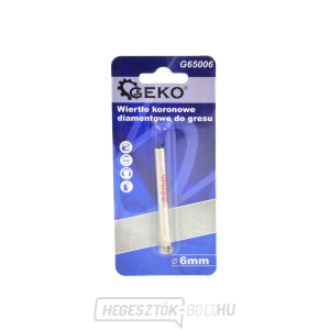 Gyémánt fúrószár kőedényekhez 6mm (1/50/100/500) Gyémánt fúrószár kőedényekhez 6mm (1/50/100/500) gallery main image