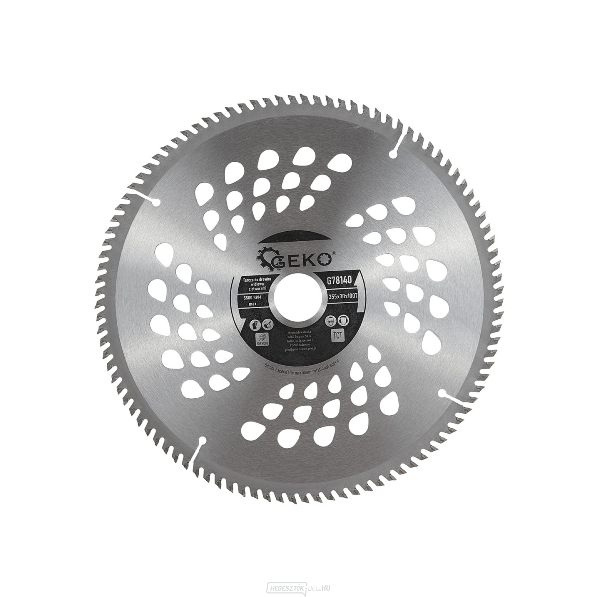 Favágó tárcsa 255x30x100T(lyukak) (25)