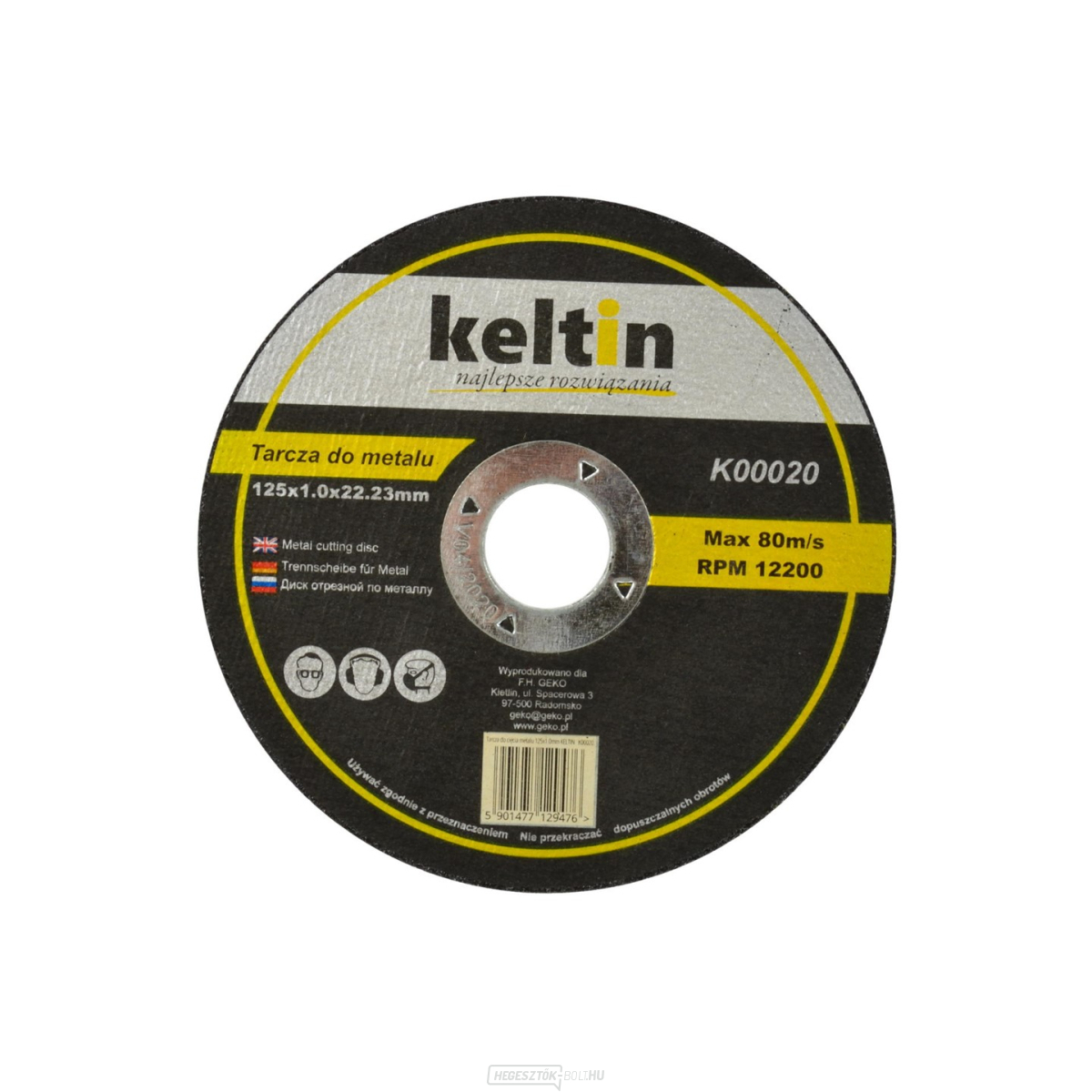 KELTIN fémvágó korong 125x1.0mm (25/100/400)
